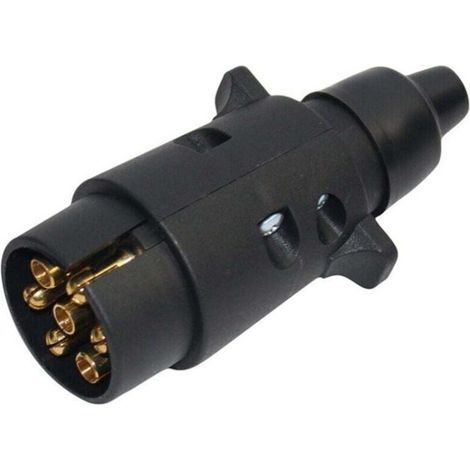 Prise remorque 7 Broches mâle, Prise attelage remorque 7 Broches Etanche, 12V fiche remorque 7 Broches, Prise 7 Broches a cosses pour remorque Caravane