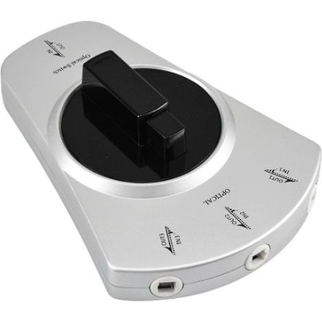 Adaptateur répartiteur/sélecteur à 3 voies Toslink pour lecteur DVD/CD, câble à fibre optique audio numérique 1 vers 3 (1/5)