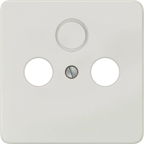Siemens DELTA profil Piastra di copertura per TV/RF/SAT 2 e 3 fori, bianco titanio, 5TG18282
