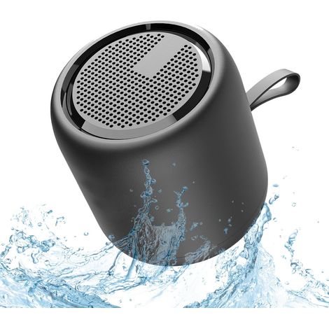 Enceinte Bluetooth portable sans fil, son stéréo surround HD, étanche IPX4, micro antibruit pour le camping, les activités de plein air et les voyages. (1/4)