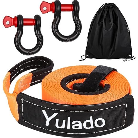 Tow Rope Shackle 5 m x 5 cm Black Bag (1/5)
