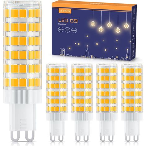 Ampoule Led G9 8 W, Blanc Chaud 3000k, 840 Lumens Sans Scintillement, éQuivalent à Une Lampe HalogèNe De 80 W, Angle De Faisceau De 360 °, Non Variable (1/5)