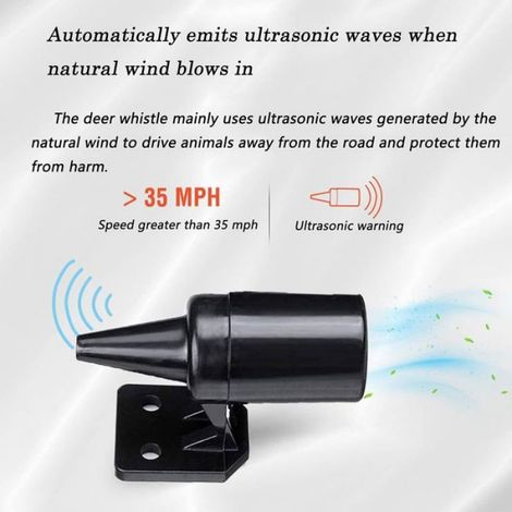 6 Pièces Sifflet Ultrasons Ultra Son Anti-Gibier, Sifflets de Cerf pour Voitures, Sifflets de Cerf Avertissement, pour Voitures, V (1/5)