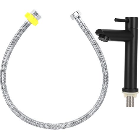 Rubinetto per bagno, rubinetto singolo per acqua fredda in acciaio inox, rubinetto per bagno domestico, accessori per WC per uso domestico