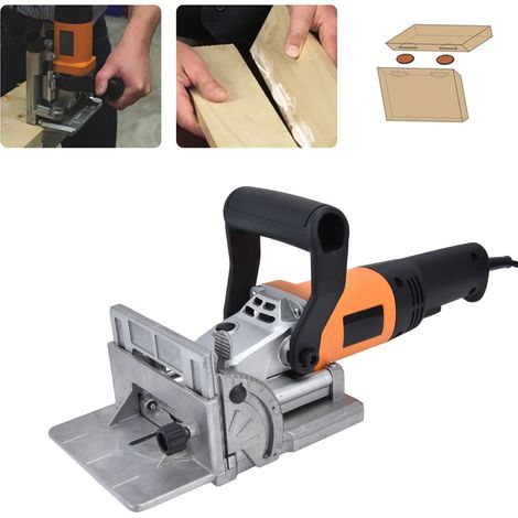 Machine à tenonner multifonctionnelle 230 V conforme aux normes européennes pour panneaux de bricolage, rainureuse à bois, machine à assembler les panneaux, machine à tenonner, machine à assembler les (1/5)