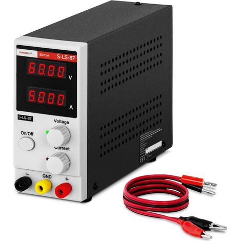 Fuente de alimentación de laboratorio - 0-60 voltios - 0-5 A CC - 300 vatios 140000438 (1/4)