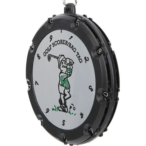2 pièces Compteur de Coups de Golf Portable, Dispositif de Compte pour 18 Trous avec Porte-clés