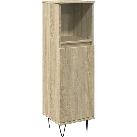 Maison Exclusive - Armadietto da Bagno Rovere Sonoma 30x30x100cm Legno Multistrato