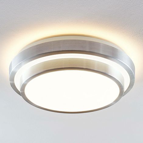 [NEUWERTIG] B-Ware Lindby Naima Led Alu Deckenlampe Deckenlampe Deckenlicht Leuchte Led Rund 41 Cm