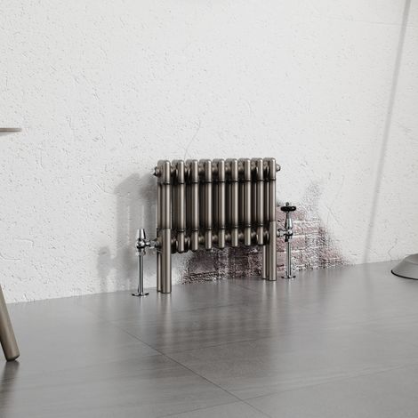 Warmehaus Traditional Radiator Raw Metal 300x425mm Double Column (1/5)