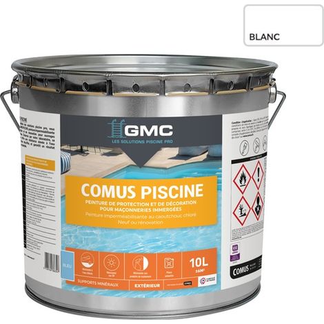 COMUS PISCINE GMC - Blanc 10L - Peinture pour piscines et maçonnerie en immersion - COMUS (1/3)