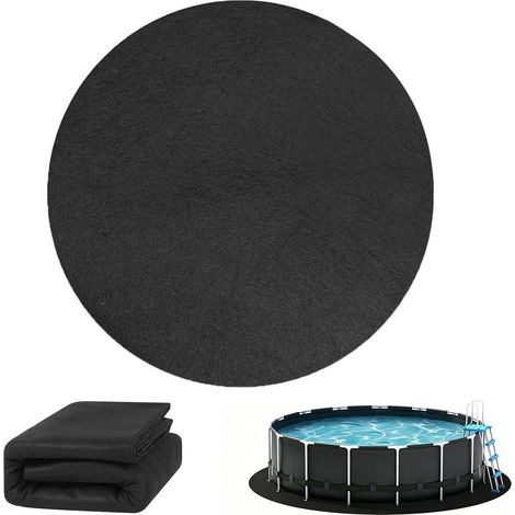 Tapis De Sol Rond pour Piscine – sous-Couche De Protection en Feutre pour Piscine Hors-Sol, Tapis De Protection Antiperforation pour Spa Gonflable Et Pataugeoire, Protection De Fond Résistante (1/5)