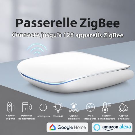 Passerelle domotique sans fil ZigBee et Bluetooth bi-mode GW16 blanc contrôle APP 137 g – Livraison gratuite (1/5)