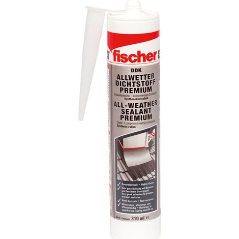 Fischer DDK 310 Allwetter-Dichtstoff Herstellerfarbe Transparent 049103 310 ml (1/4)