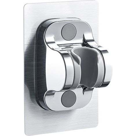 Soporte de pared adhesivo impermeable y ultrarresistente para cabezales de ducha portátiles, autocaravanas y cabinas de ducha. (2 unidades) (1/5)