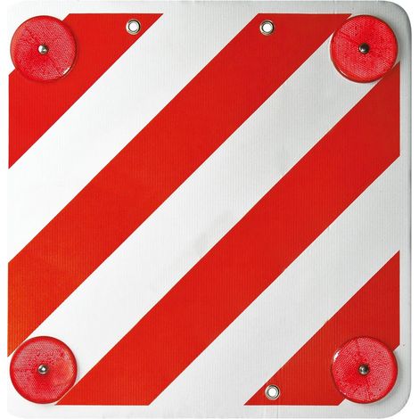 Cartello segnaletica carico sporgente cm 50x50 con dischi rifrangenti (1/2)