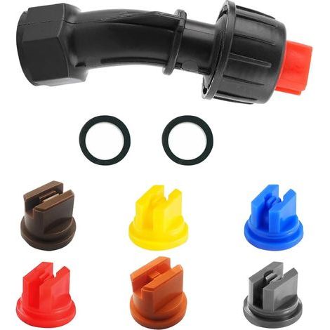 Buse Pulvérisateur - Jet Ventilateur 110° - Orifice 0,1 à 0,4 mm - Pour Jardin Agriculture Serre - 7 Pièces (1/5)