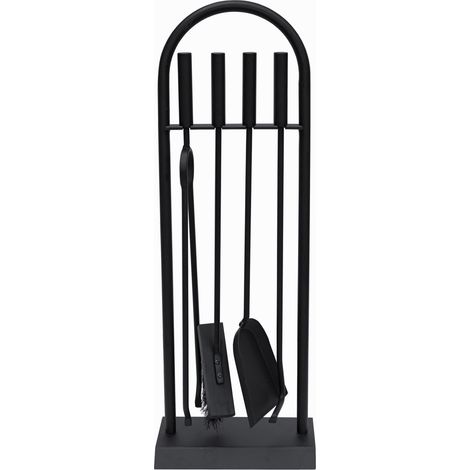 Lambeth Contemporary Fireside Companion Arch Tool Set, Black, Steel (1/6)