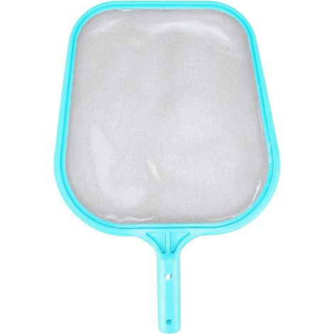 Écumoire de piscine, cyan, nettoyage rapide, cadre en plastique, filet en nylon durable, convient aux piscines, spas et fontaines. (1/5)