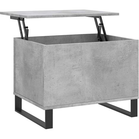 Maison Exclusive - Couchtisch Betongrau 60x44,5x45 cm Holzwerksto