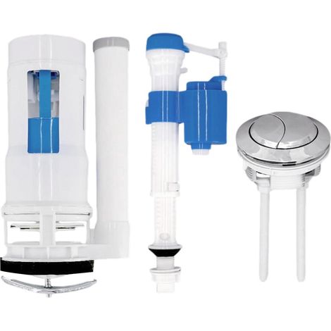 Kit de réparation de réservoir d'eau pour toilettes, valve de rinçage, kit de réparation (haute pression 20 cm) (1/5)