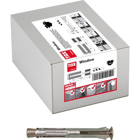 TOX MRD WINDOW Metallstopfen, Schachtel mit 100 Stück für 10/92 Rahmen. (1/5)