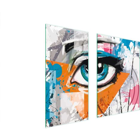 PLAQUE DE PROTECTION EN VERRE 75x52 EYE (1/5)