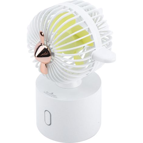 Ventilateur oscillant USB rechargeable pour bureau et chambre - Design compact et silencieux (1/5)