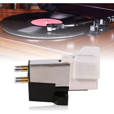Lecteur de disque, aiguille de phonographe, stylet de ramassage, cartouche magnétique mobile avec vis de montage, 1 pièce