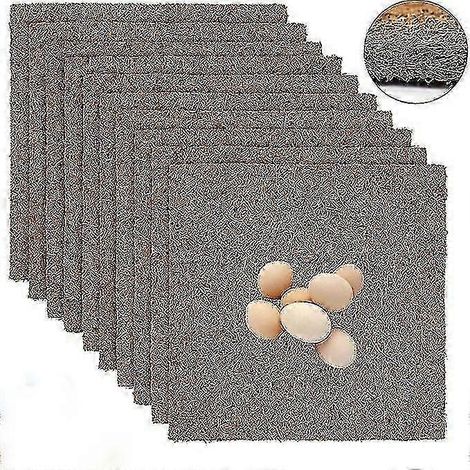 Lot de 10 tapis de nidification réutilisables pour poules pondeuses (13 x 13 pouces), 2025 (1/5)