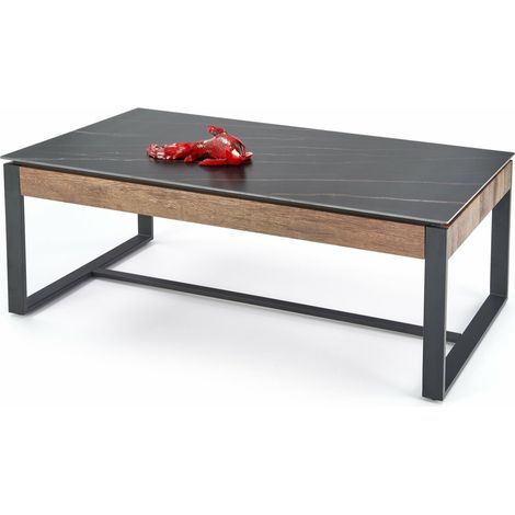 Mesa de centro Houston 1498 , 45x61x121cm, Diámetro: 0, Piedra sinterizada, Angular (1/5)