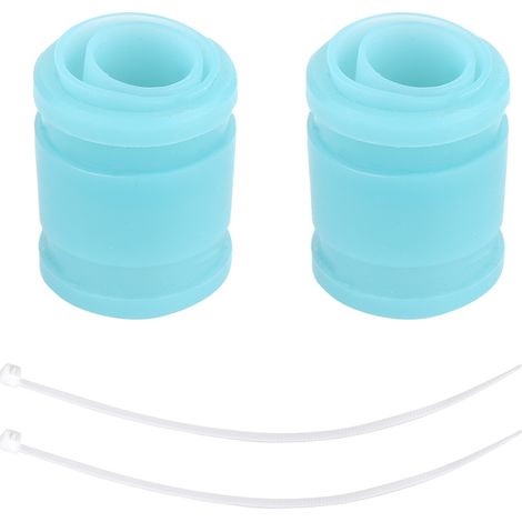 2 pièces Manchon Silicone pour Pot d'Échappement RC, Voiture 1:10 Nitro, Buggy, Camion (Bleu Clair) (1/5)