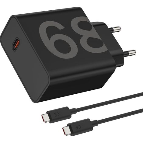 68W USB C Chargeur Câble pour Motorola Edge 70, 60 Neo, 60 Pro, 50 Ultra, 50 Pro, 40 Neo, 40 Pro, 30 Pro, Moto g06 Power, g86, g85, razr 60 50 Ultra, Adaptateur Chargeur Secteur USB C