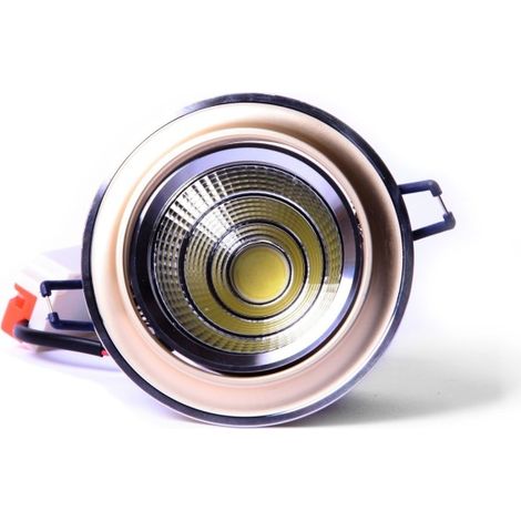 Cob Led Spot Encastré Sagesse 5w 10w Couleur Or Satiné Ou Blanc L'or 5 Watt-blanc Froid-