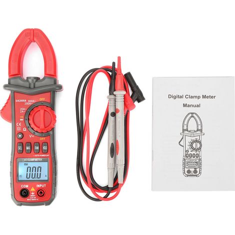 Pince multimètre numérique, Ampèremètre-voltmètre de test électrique à pince numérique multifonctionnelle, pour la fréquence de résistance RMS AC/DC, pince ampèremétrique de fréquence de tensi (1/5)