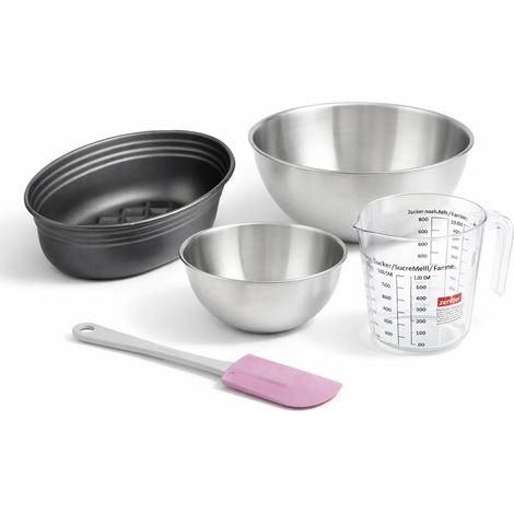 Set de 5 ustensiles de pâtisserie moule à gâteaux bols spatule et verre doseur Black metallic Black mettallic Zenker Black mettallic (1/5)