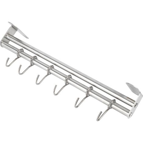 Wandmontierte Aufbewahrungsregale, Topfdeckelhalter, Utensilienhaken, Küchenhelfer, Zubehör, Doppelstangen (1/5)