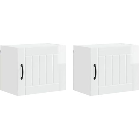 Maison Exclusive - Armario de Pared LUCCA 2 pcs Brillante 50 x 31