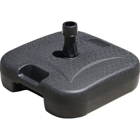 19L Pied de Parasol, Base du Parasol Rond et Robuste, Pied de Parasoll de ø38/48mm, Support de Parasol de Plage, Dalles de Parasol, Extérieur, Jardin, Plage, Terrasse
