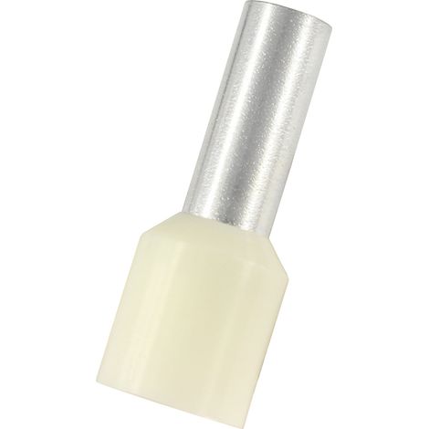 Embout à sertir 10mm², Ivoire, longueur 12mm (1/2)
