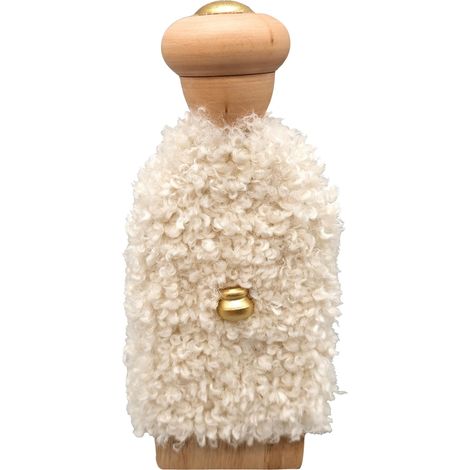 Mömax Weihnachtsfigur Luis Weiß/Naturfarben ca. 20,5cm