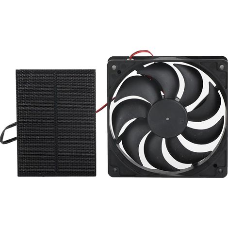 Kit De Ventilateur D'extraction De Panneau Solaire 3W, Ventilateur à énergie Solaire Résistant Aux Intempéries pour Salle De Bain, Maison pour Animaux De Compagnie Et Ventilation (1/5)