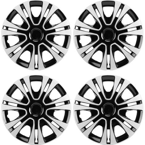 Fabater 4 Pièces Enjoliveurs de 15 Pouces, Enjoliveurs de Roue ABS, de Jante de Roue Universels Adaptés aux en Acier, R15 pour Voitures Camion SUV (1/5)
