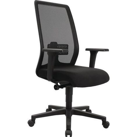 Bürodrehstuhl Synchr.-M.anthrazit/schwarz 430-540mm m.Lehnen Trgf.110kg TOPSTAR (1/3)