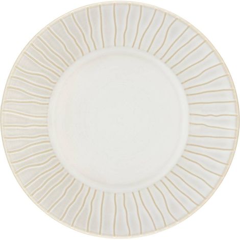 Lote de 6 platos hondos con borde rayado Camille, 20 cm, blancos - Atmosphera créateur d'intérieur (1/2)