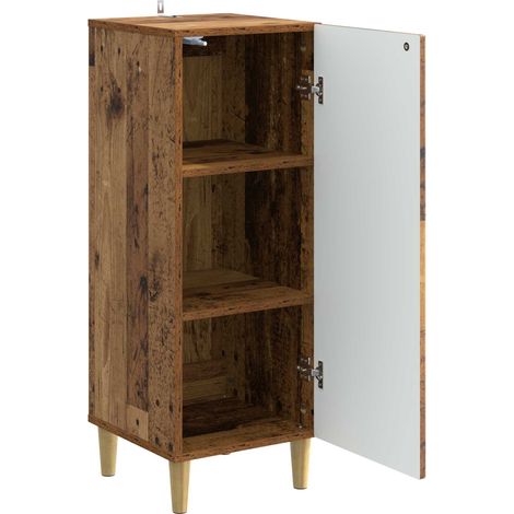 Sideboard/Anrichte/Buffet Altholz 33 x 34,5 x 90 cm Holzwerkstoff LXWW444838 (1/5)