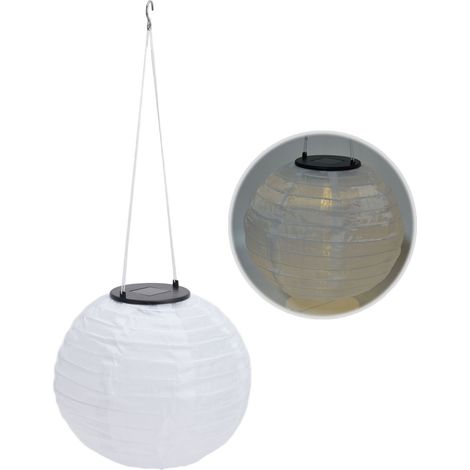 Wasserdichte LED-Solarlaterne für den Garten – Weißes Außenlicht für Hochzeiten und Partys (1/5)
