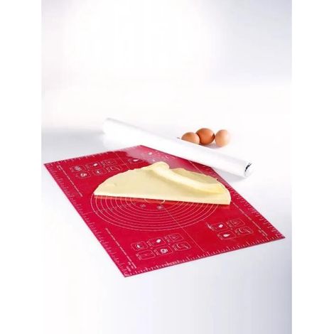 Mastrad Hoja grande para repostería roja 40x62 cm