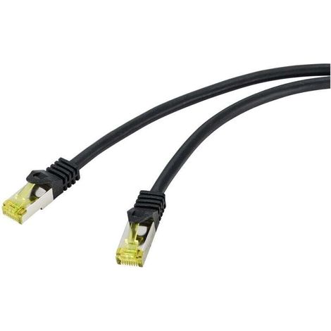 RF-4995164 RJ45 Câble réseau, câble patch CAT 6a (câble brut CAT 7) S/FTP 5.00 m noir gaine TPE, flexible, ignifuge 1 pc(s) W043652 (1/3)