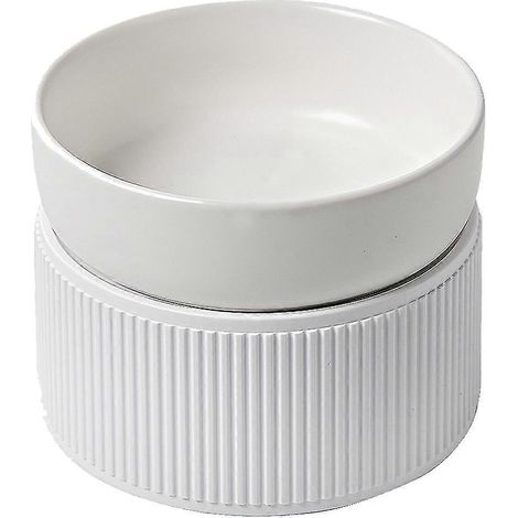 Comedero elevado para gatos. Platos de comida para gatos elevados y anchos para proteger la comida. (1/5)